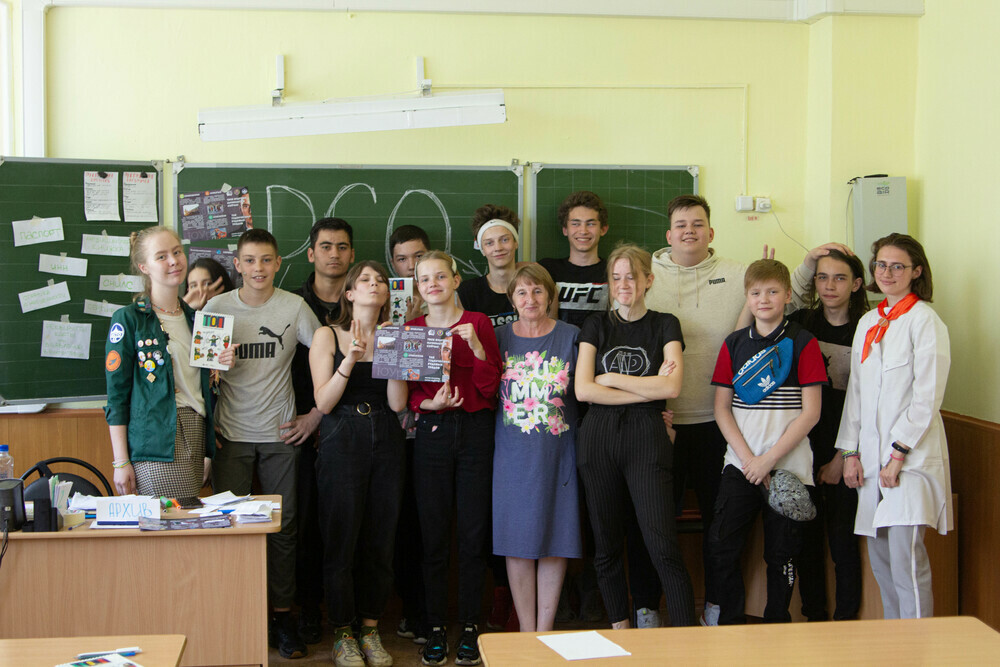 Челябинским школьникам рассказывают про Российские студенческие отряды