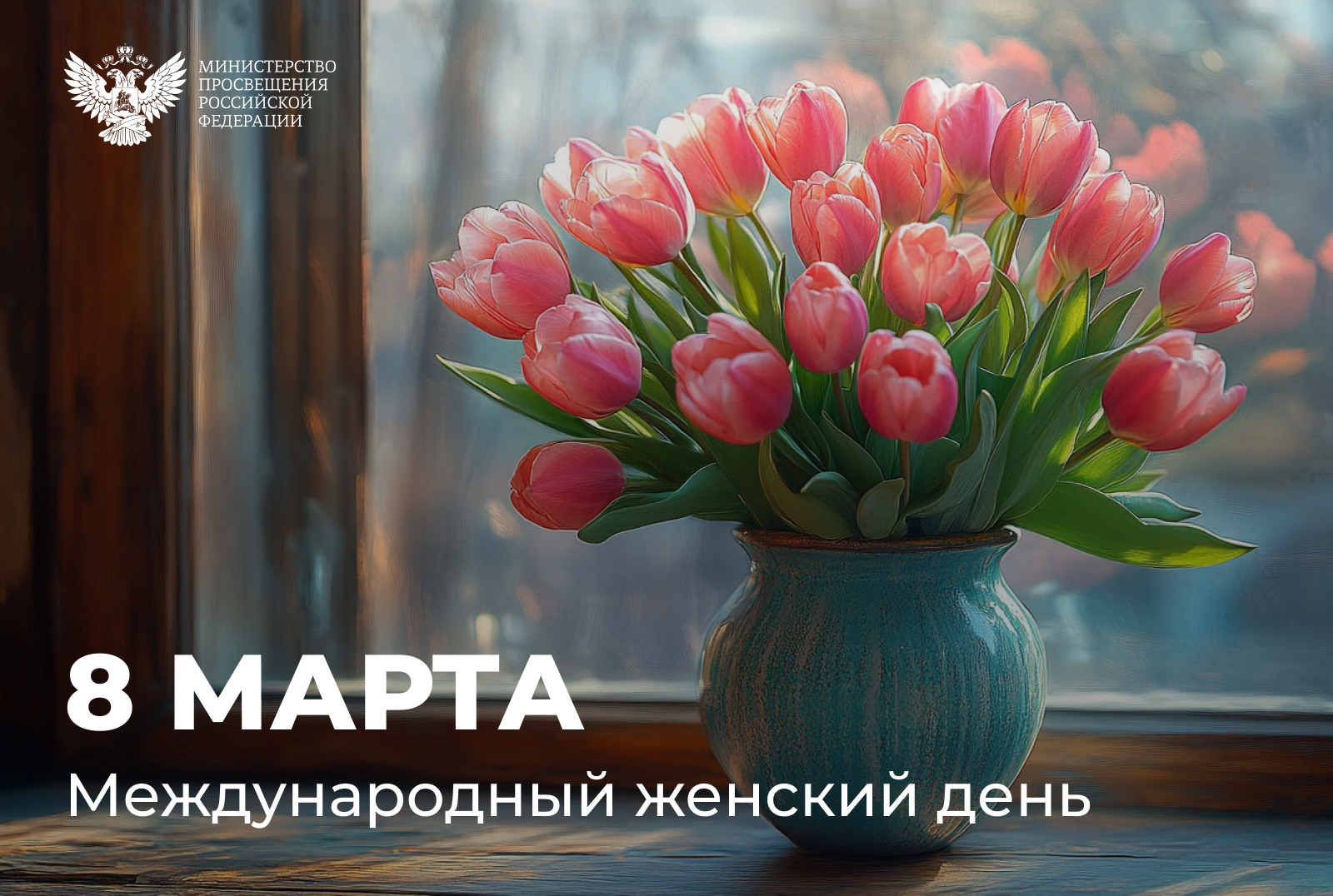 Поздравление министра просвещения России с Международным женским днем